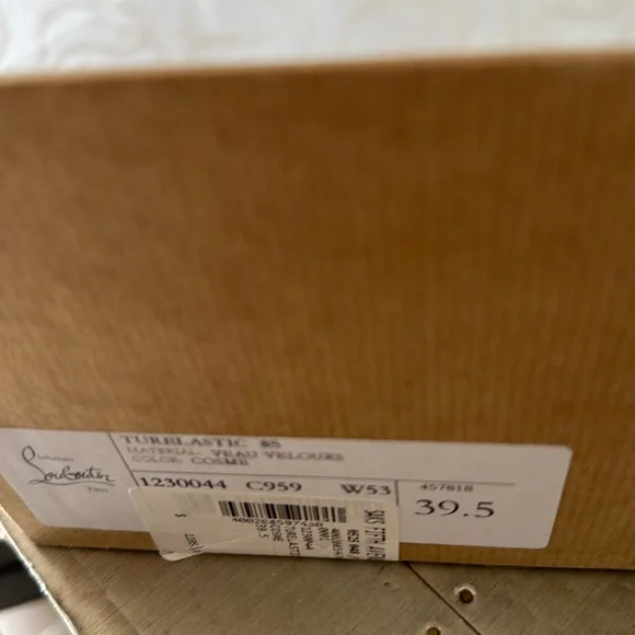 Christian Louboutin turelastic brown cosme suede ankle boot 85mm sz 39.5 - Picture 9 of 12